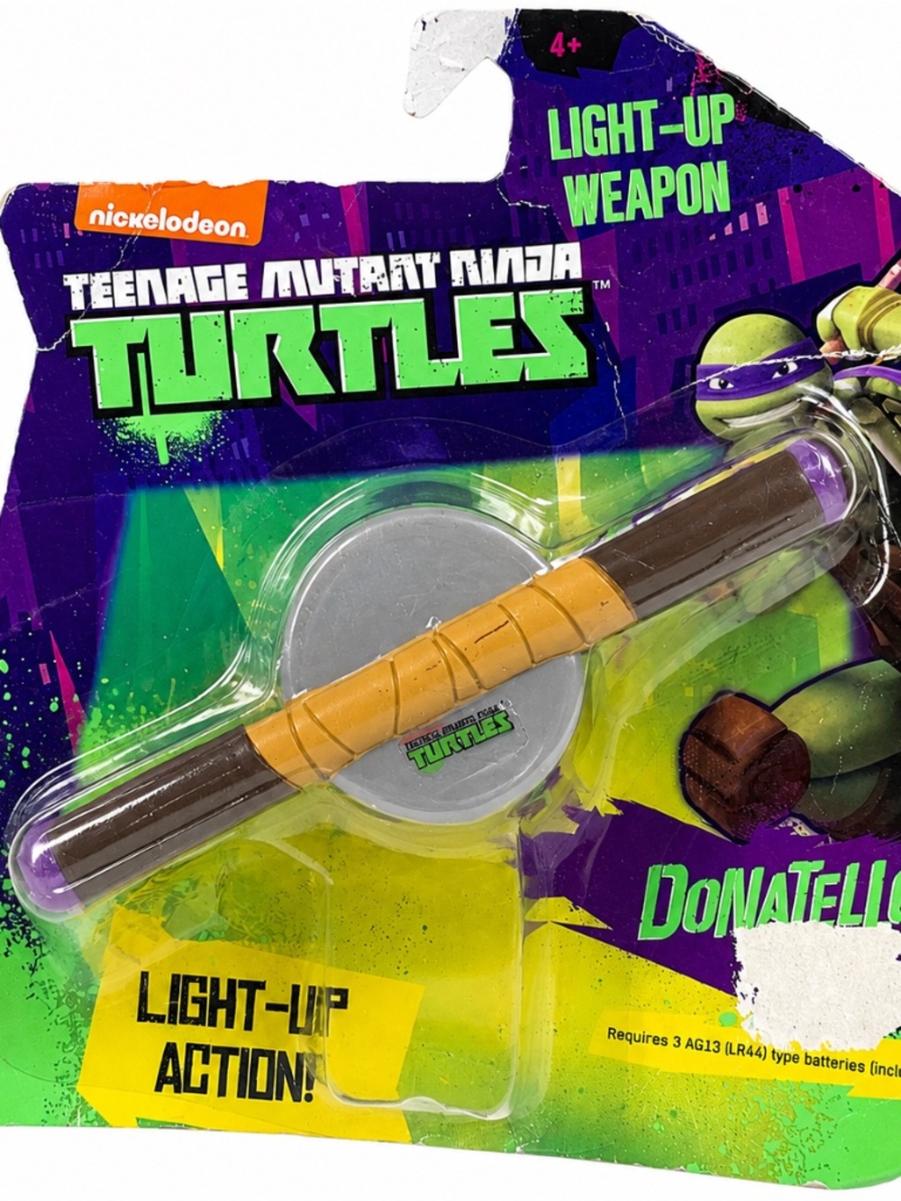 TMNT Donatello Light Up Action Weapon 2014 Movie Sealed